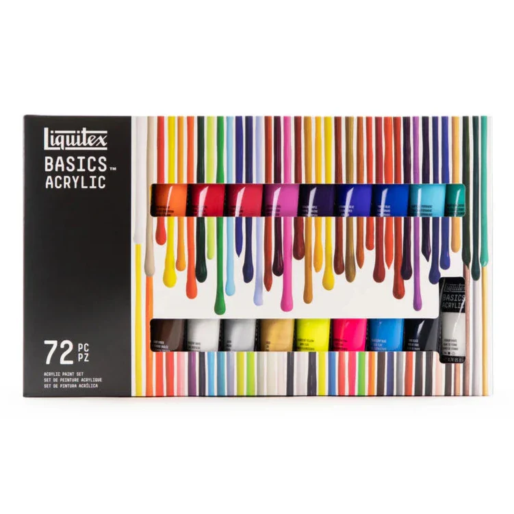 Liquitex Basics 22ml Acrylic Paints Set of 72 - Nail Gallerys
