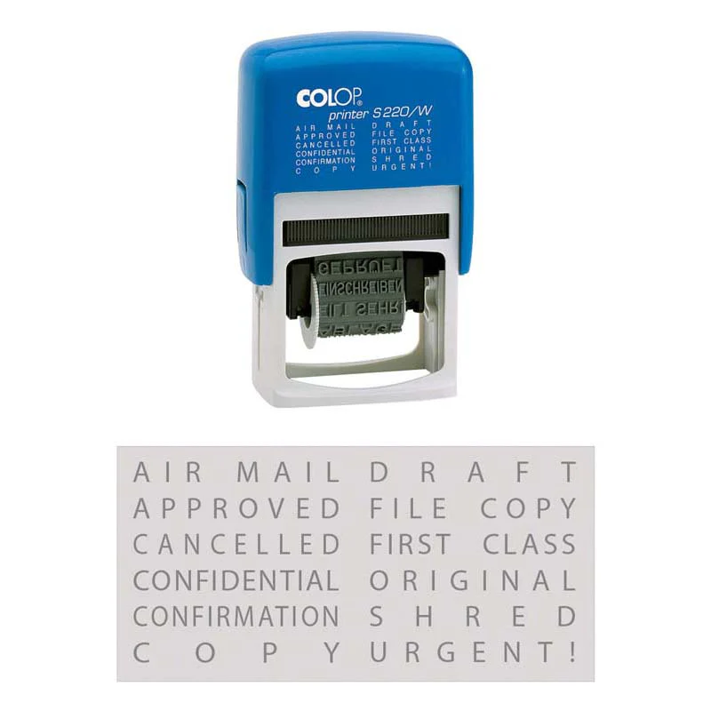 Colop Stamp S220/w Dial A Phrase Stamp - Nail Gallerys