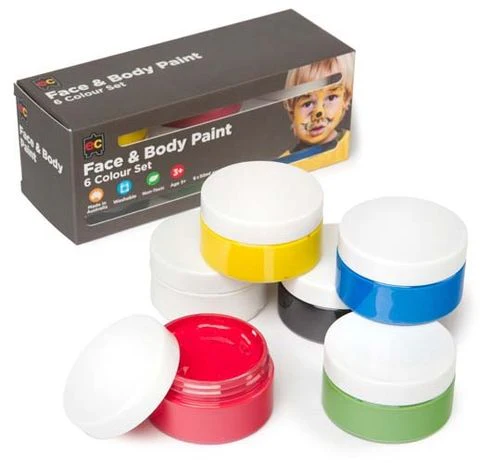 EC Face And Body Paints Set Of 6 - Nail Gallerys
