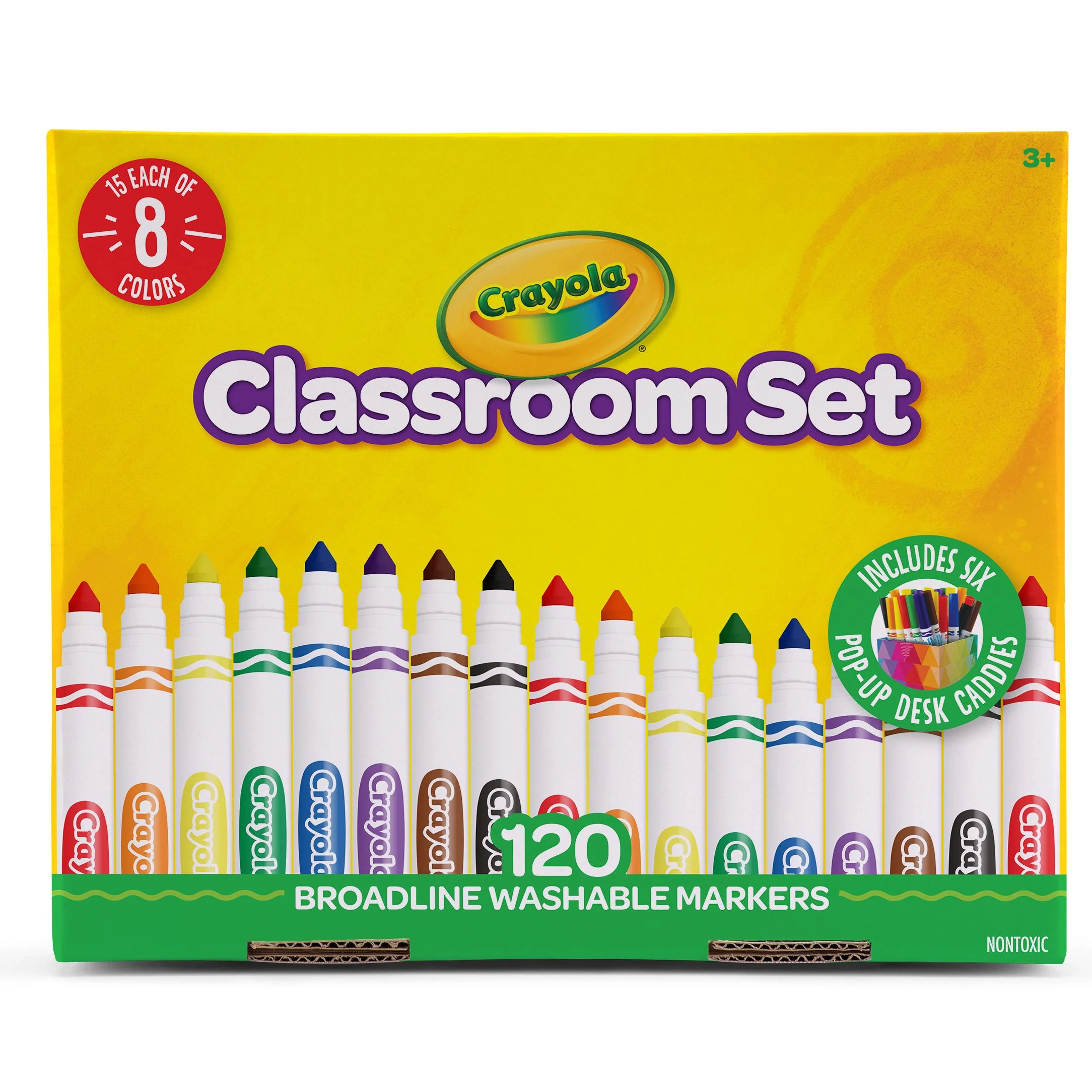 Crayola Broadline Markers Classroom Set of 120 Pieces - Nail Gallerys