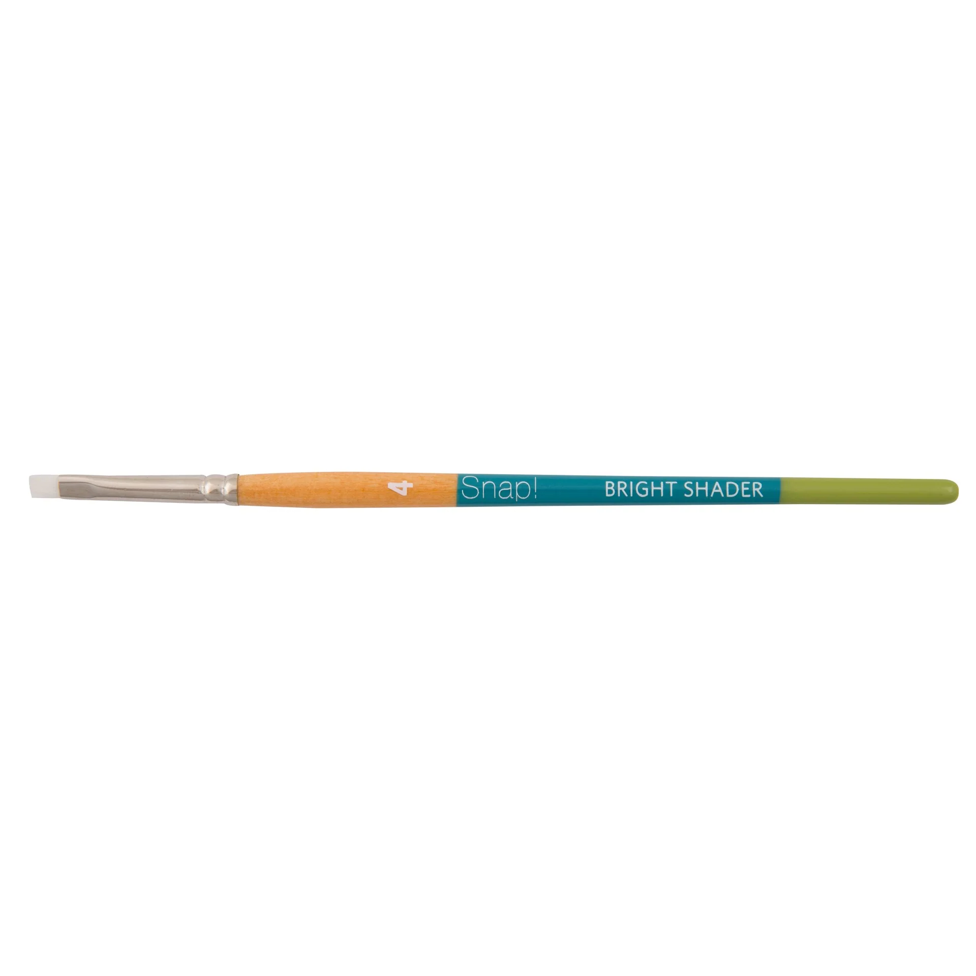 Princeton Snap! 9850 Short Handle White Taklon Bright Shader Brushes - Nail Gallerys