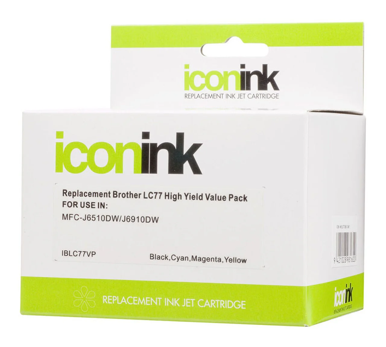 Icon Compatible Brother Lc77 Xl B/c/m/y Value Pack - Nail Gallerys