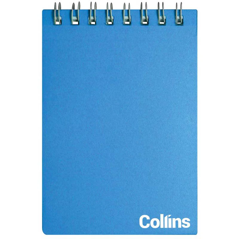 Collins Notebook Wiro Polyprop Ice Blue Top Opening 60 Gsm Size 77mm X 112mm 5mm Ruled 48 Leaf - Nail Gallerys