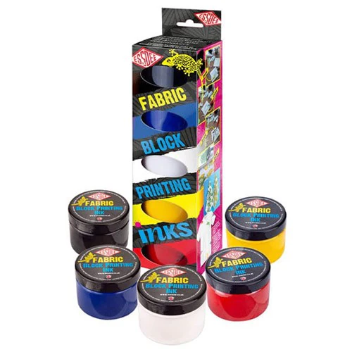Essdee Fabric Printing Ink Set Of 5 - Nail Gallerys