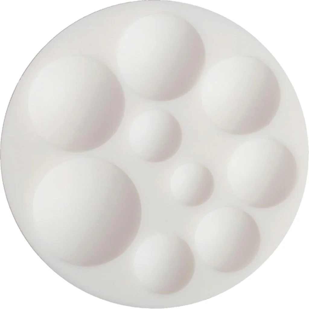 Cernit 7cm Round Cabochons Silicone Mould - Nail Gallerys