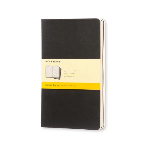 Moleskine Cahier Large Square Journals Pack Of 3 - Nail Gallerys