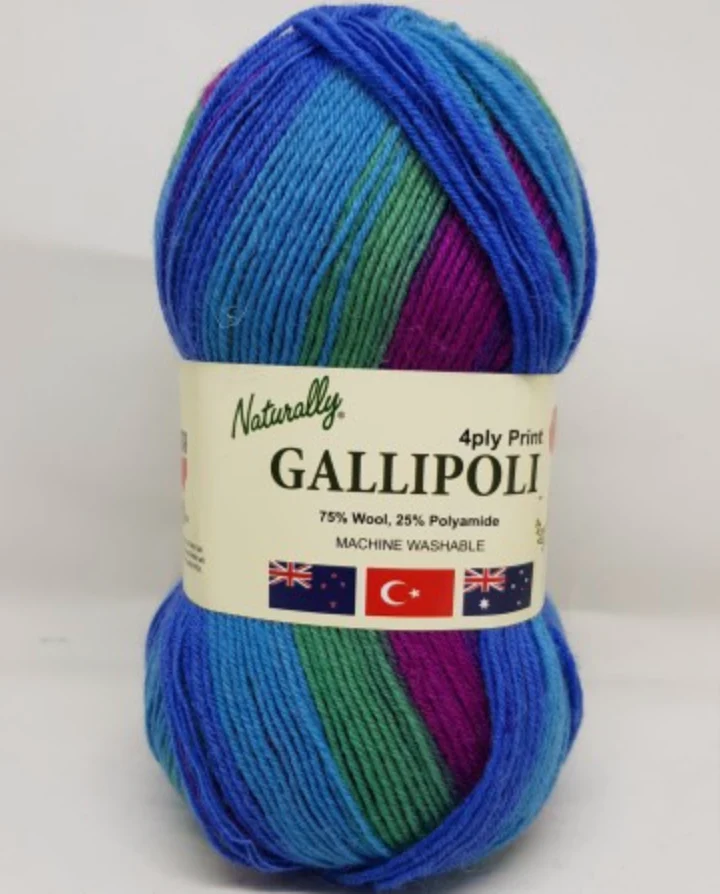 Naturally Gallipoli Print Yarn 4ply - Clearance - Nail Gallerys