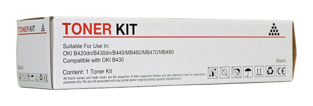 Icon Compatible Oki B420/ B430/ B440/ B460/ B470/ B480 Black Toner Cartridge - Nail Gallerys
