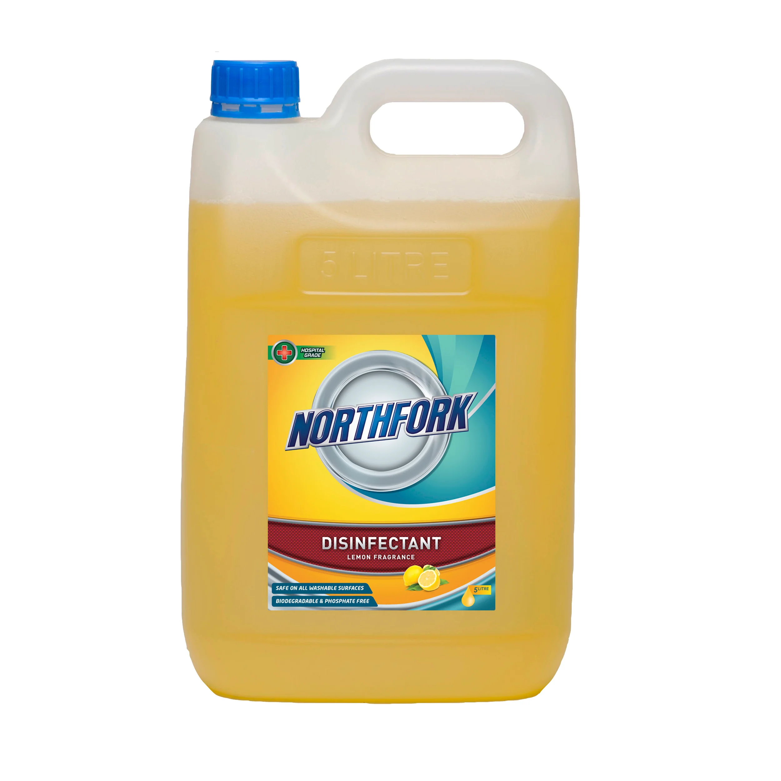 Northfork Lemon Disinfectant - Hospital Grade 5 Litre - Pack Of 3 - Nail Gallerys