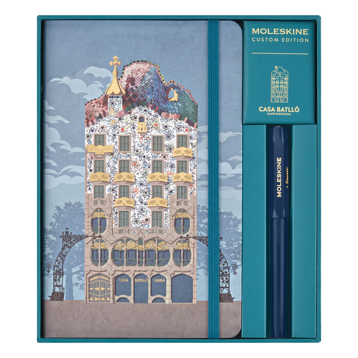 Moleskine LE Notebook Large + Cahier NB Large + Kaweco Rollerball Pen Casa Batllo - Nail Gallerys