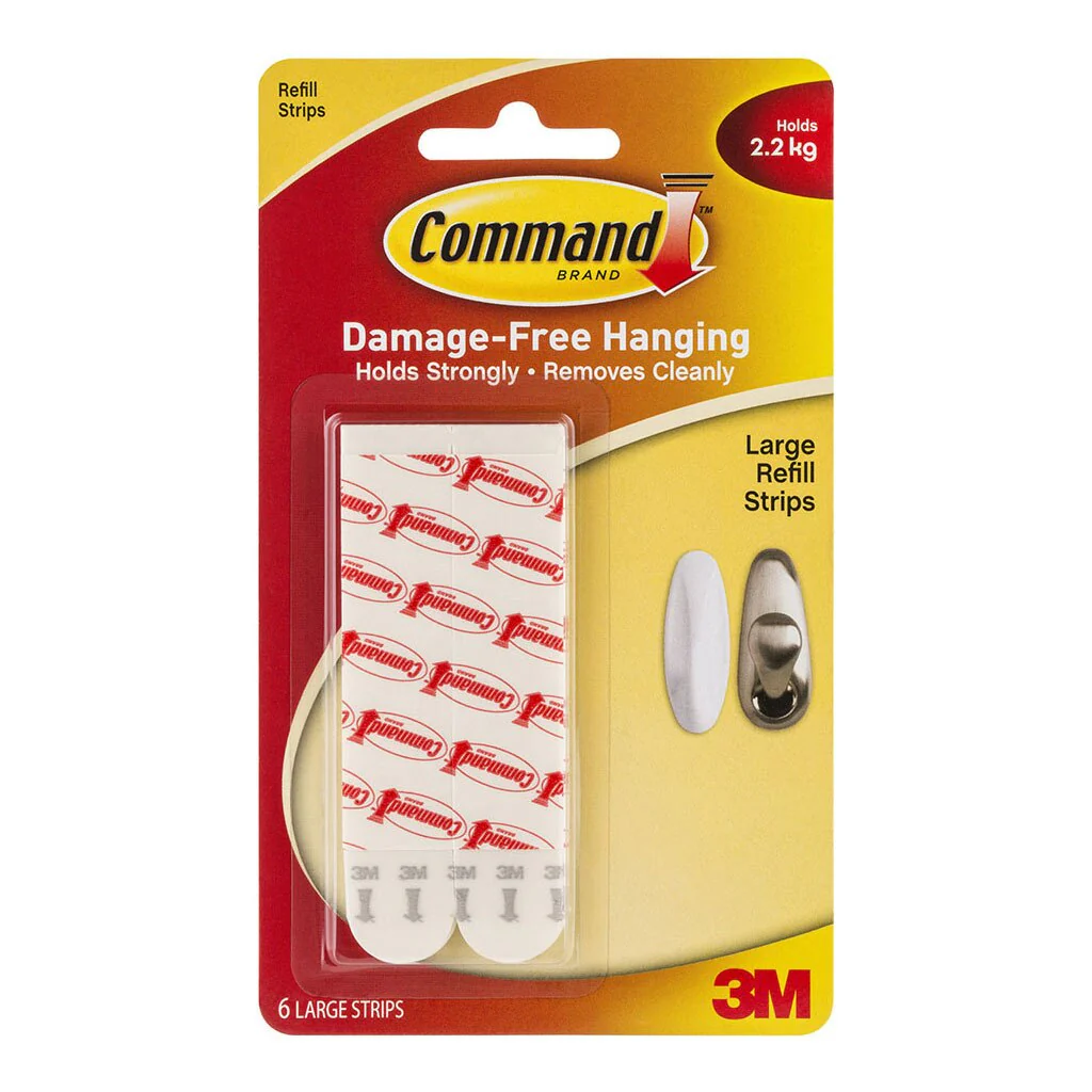 Command Strips Refill 17023p Large White Pack Of 6 - Nail Gallerys