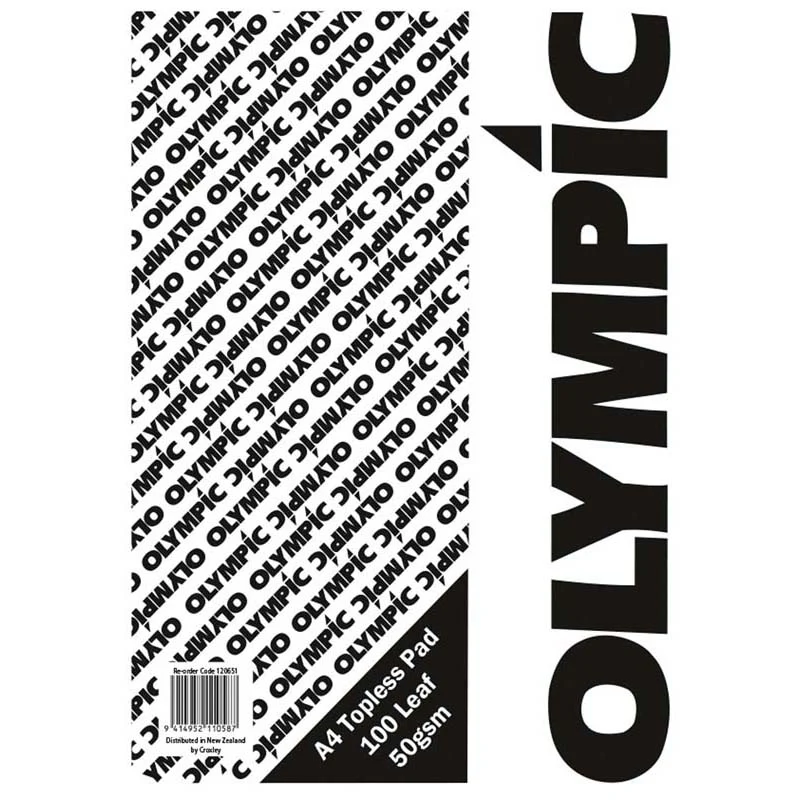 Olympic Topless Pad 100 Leaf 50gsm - Nail Gallerys