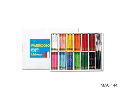 Mungyo Student Watercolour Crayons (includes Brushes) Pack Of 144 - Nail Gallerys
