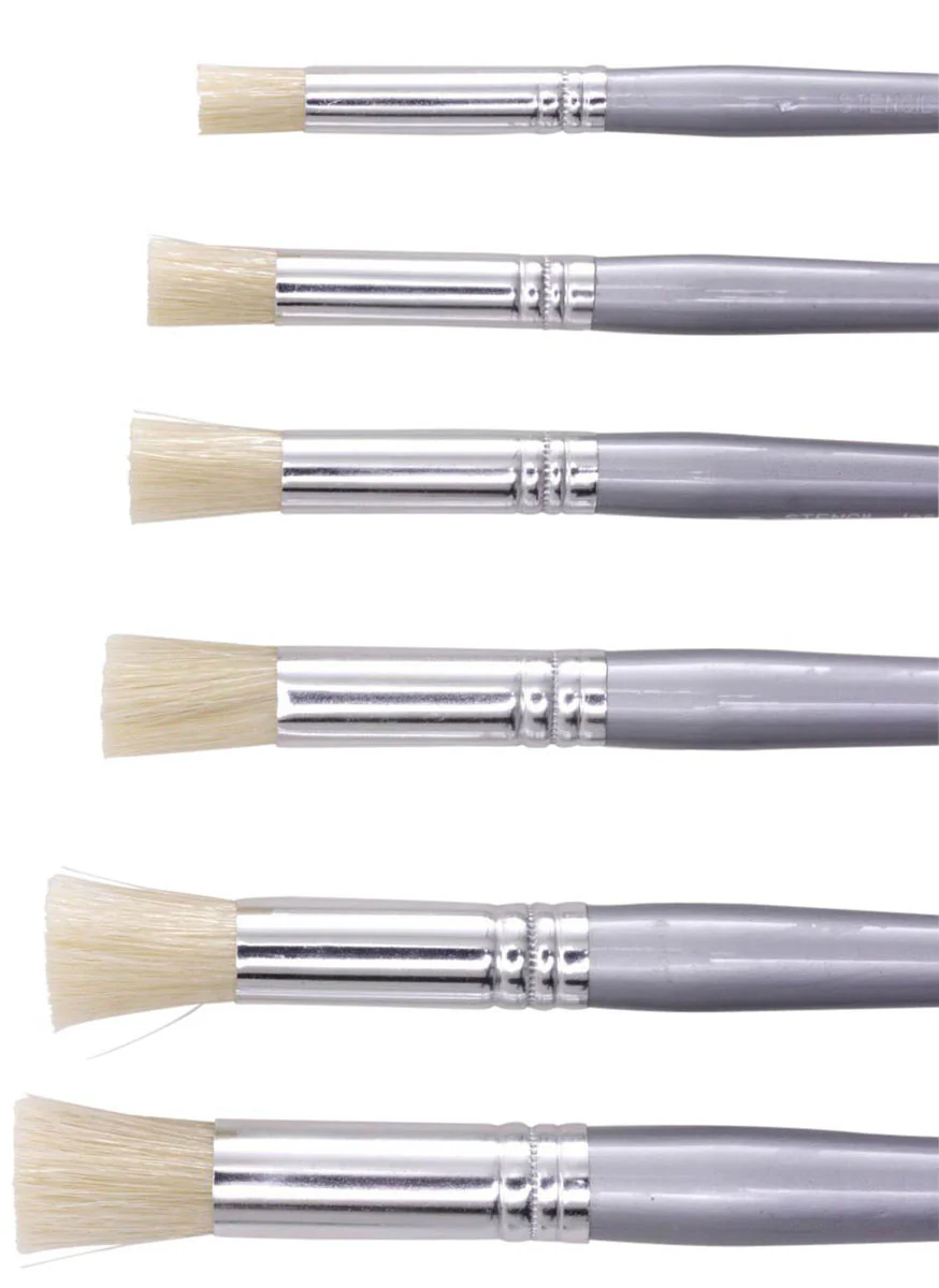 Jasart Hog Stencil Brushes - Nail Gallerys