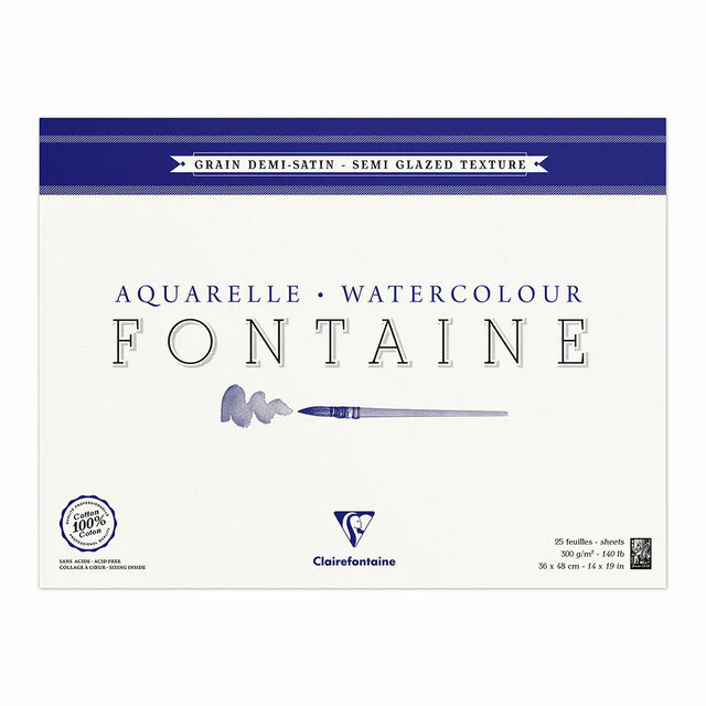 Clairefontaine Torchon Pad 24x30cm 300gsm 25 Sheets - Nail Gallerys