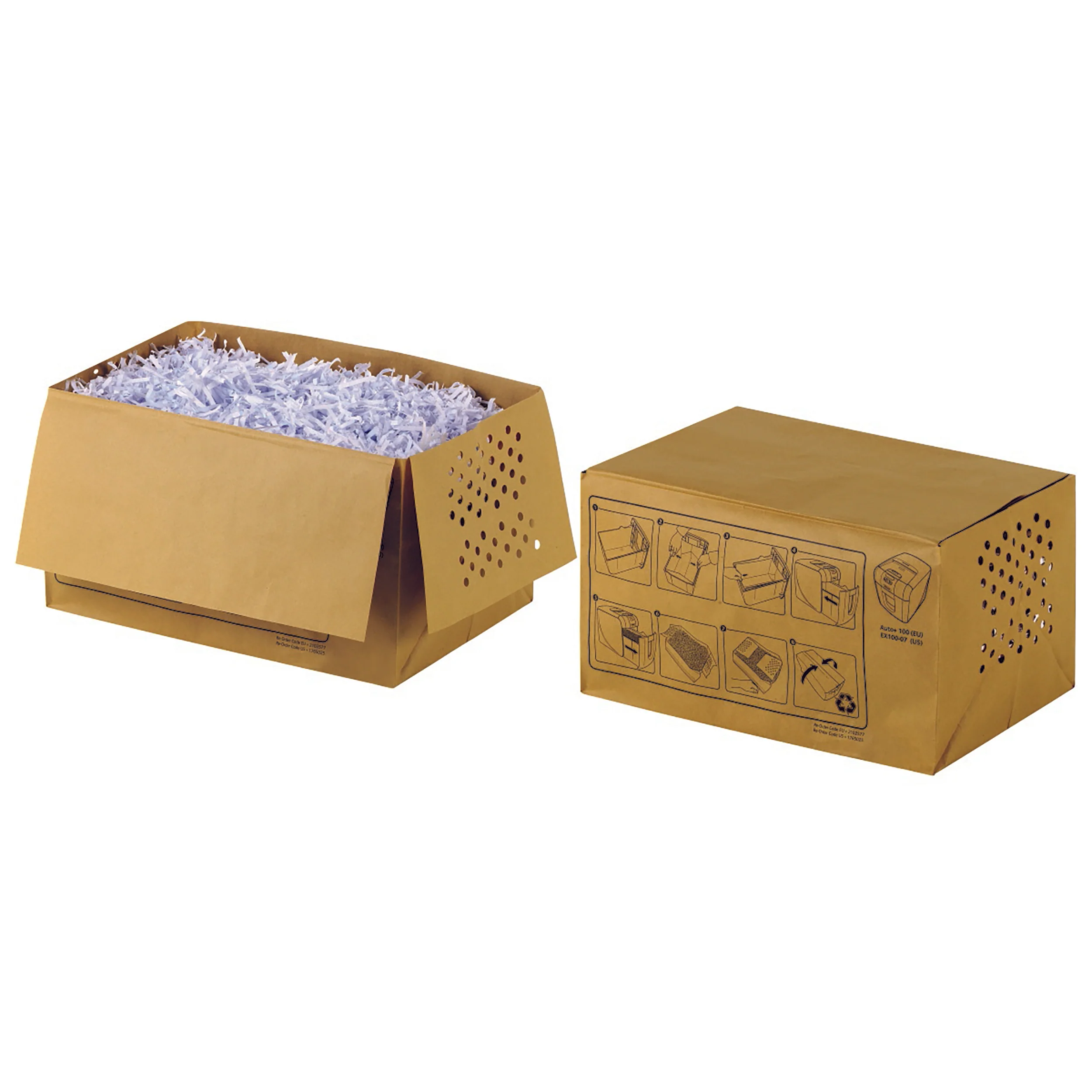 Rexel  Shredder Bag Recyclable Auto+ 26l Pack Of 20 - Nail Gallerys