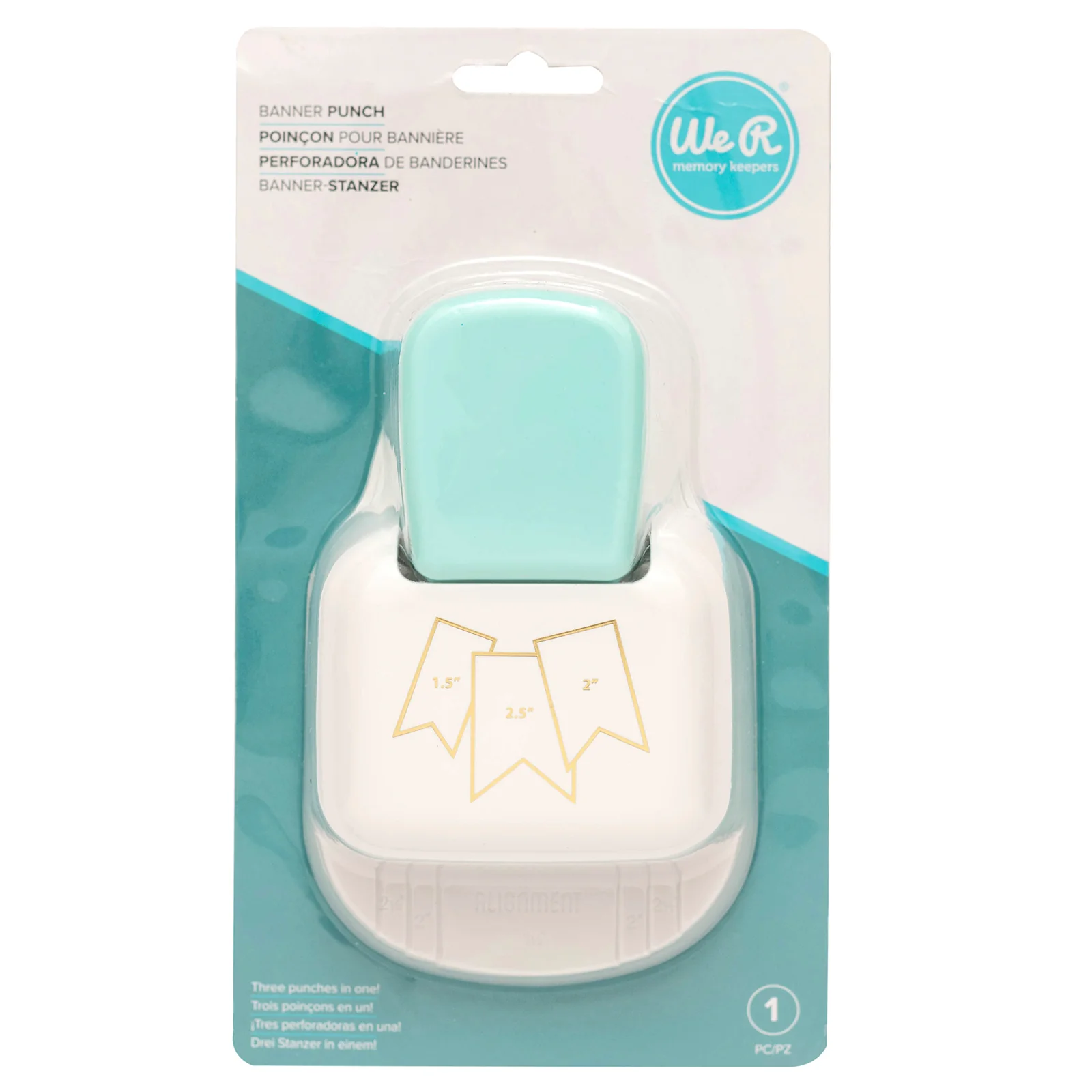We R Memory Keepers 3-In-1 Banner Punch - Nail Gallerys