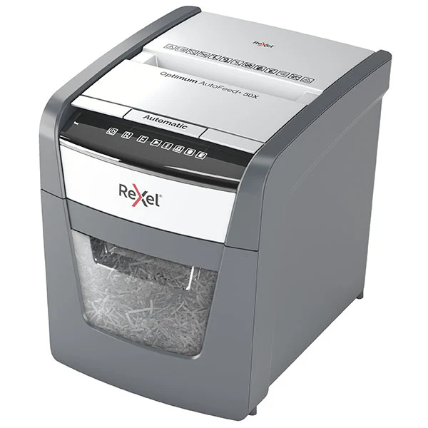 Rexel Optimum Autofeed Shredder 50x Cross Cut - Nail Gallerys