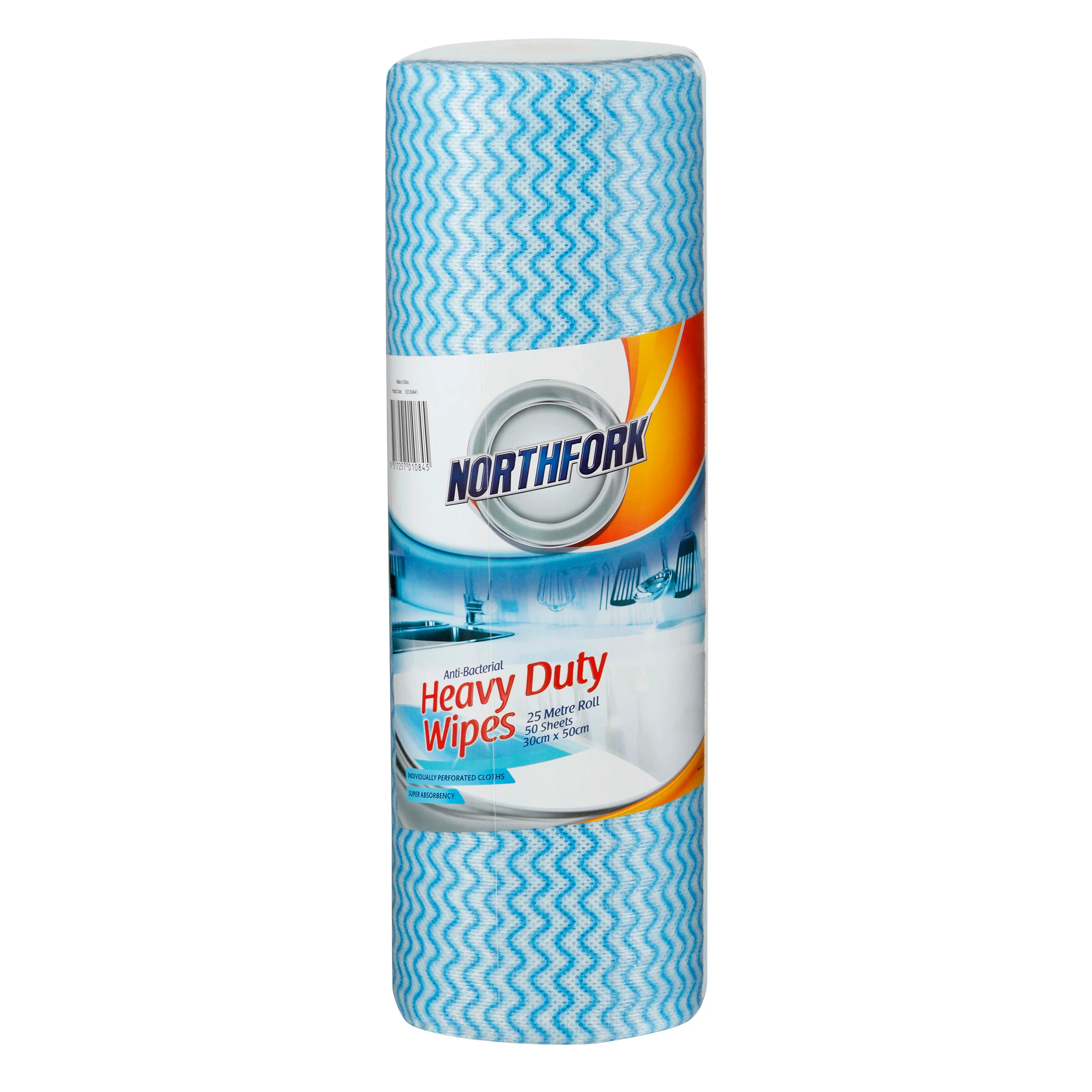 Northfork Heavy Duty Antibacterial Perforated Wipe Pack Of 50 - Nail Gallerys