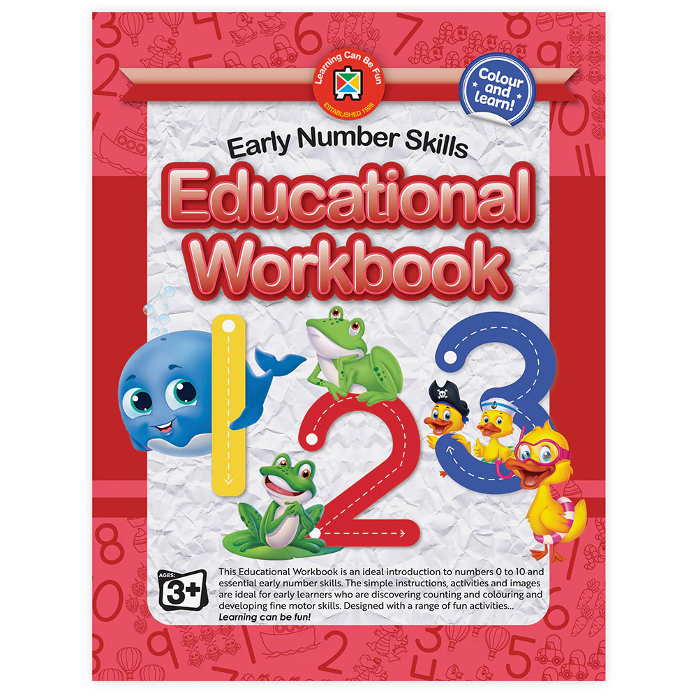 Learning Can Be Fun Early Number Skills Educational Workbook - Nail Gallerys