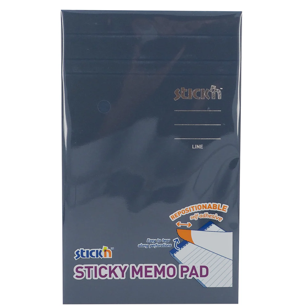 Stick'n Memo Pad 50 Sheets 190.5x114mm Lined - Nail Gallerys
