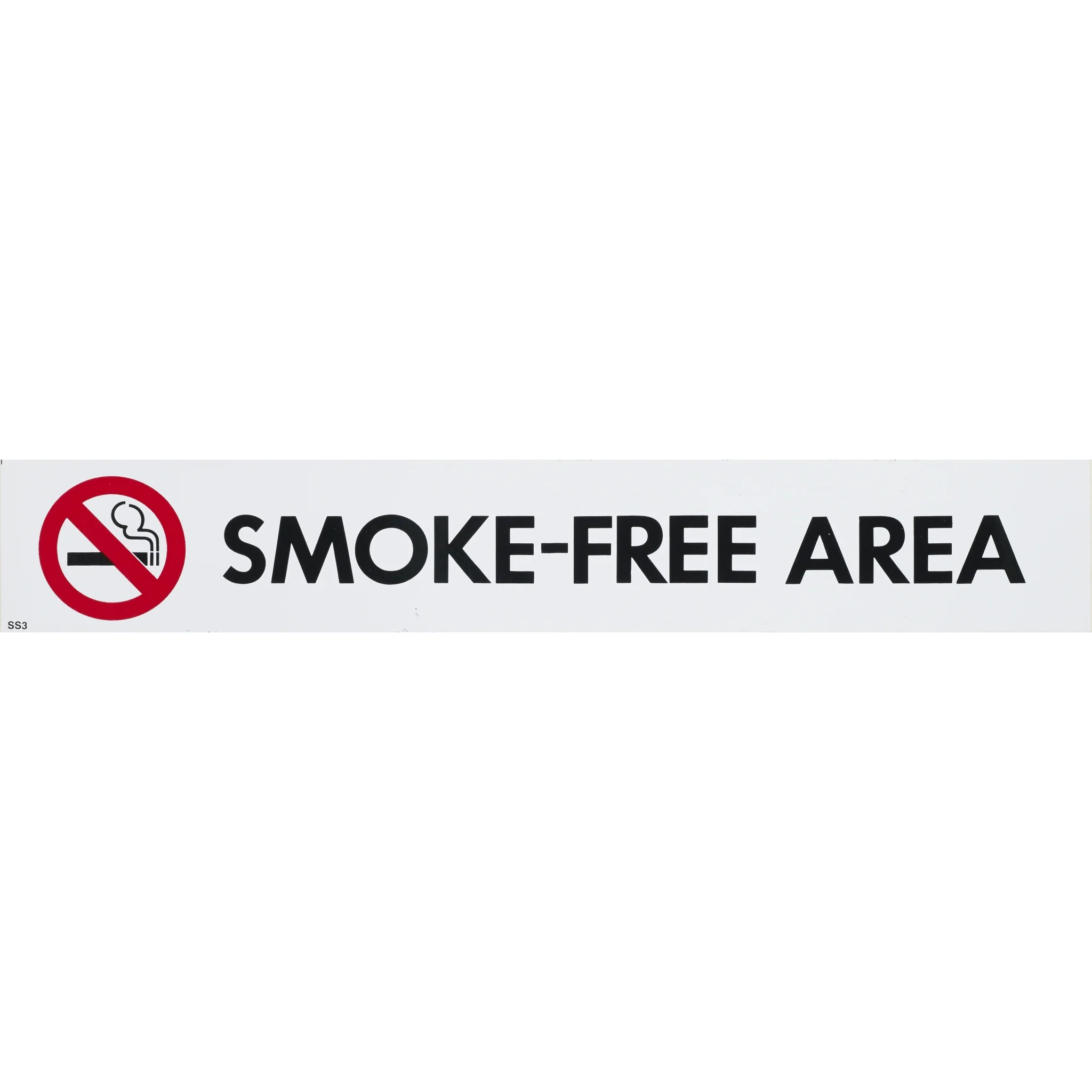 Self Adhesive Sign Smoke-free Area 55x330mm - Nail Gallerys