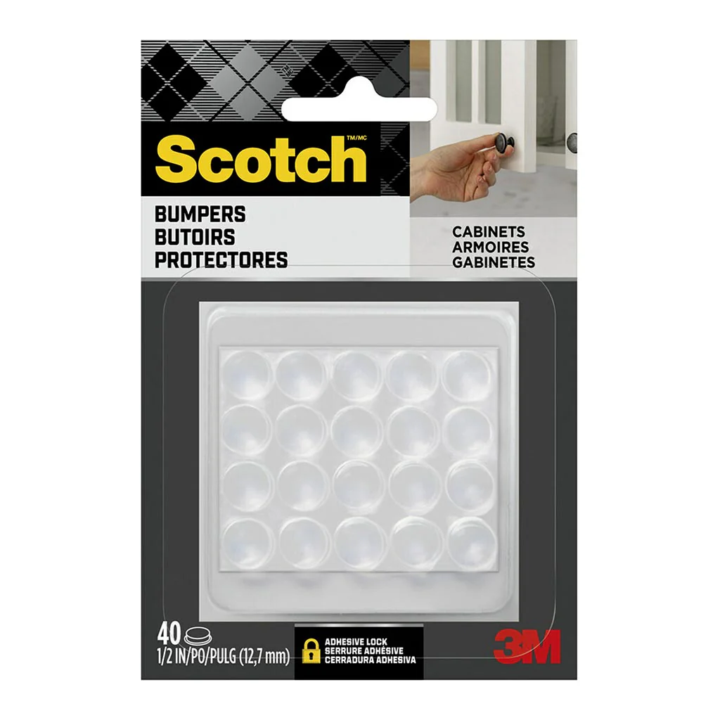 Scotch Bumpers Clear 12mm Pack of 40 - Nail Gallerys