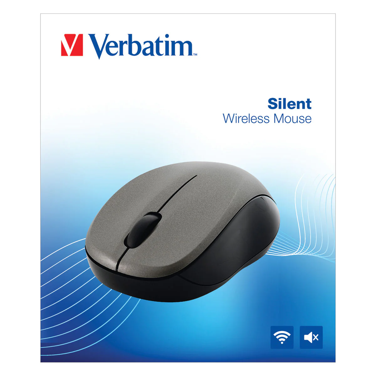 Verbatim Wireless Silent Blue Led Mouse Graphite - Nail Gallerys