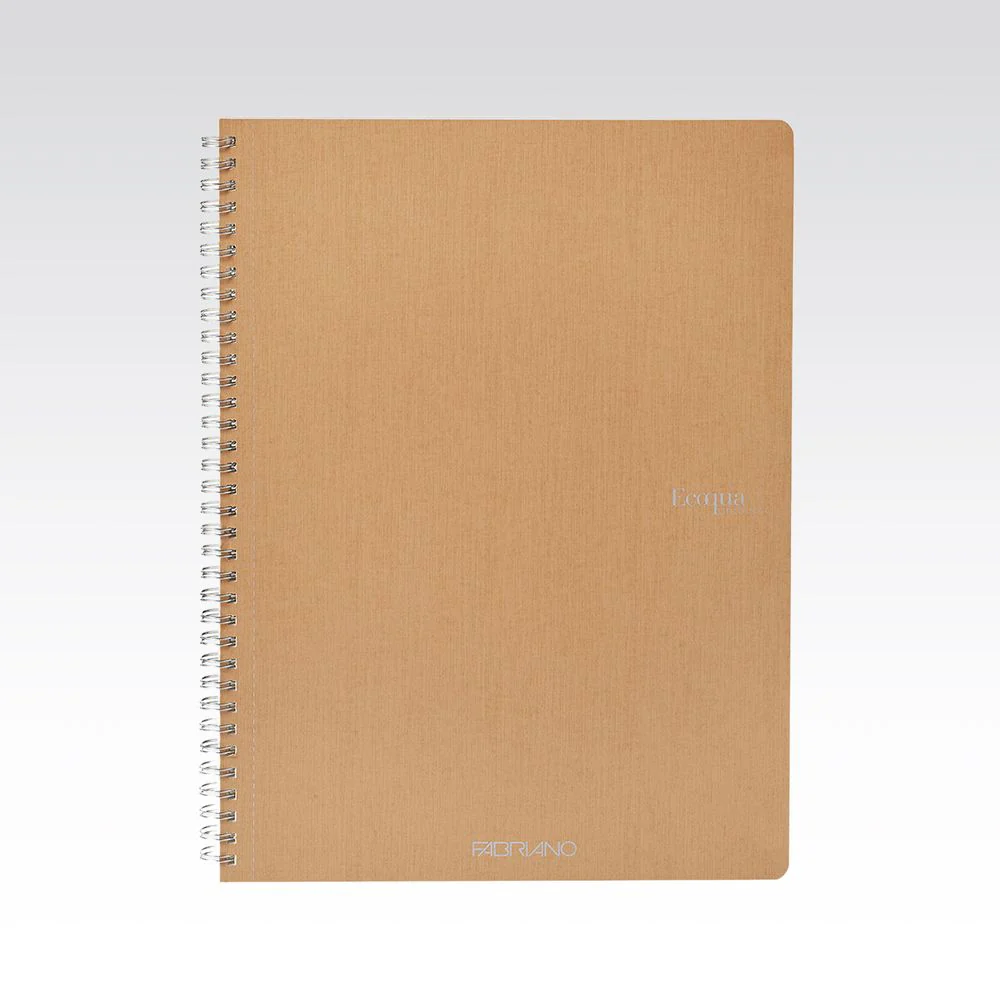 Fabriano Ecoqua Spiral 90gsm Graph 5mm A4 Notebooks - Nail Gallerys