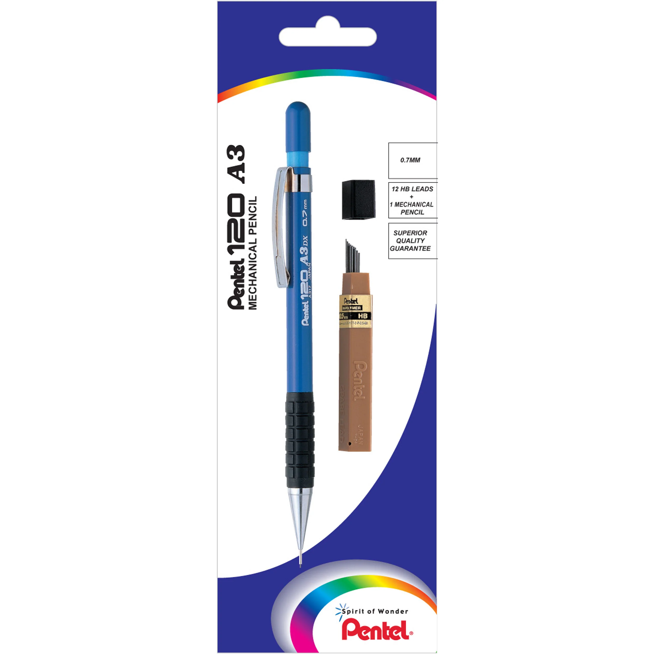 Pentel Drafting Mechanical Pencil Xa317 0.7mm Blue Barrel - Nail Gallerys