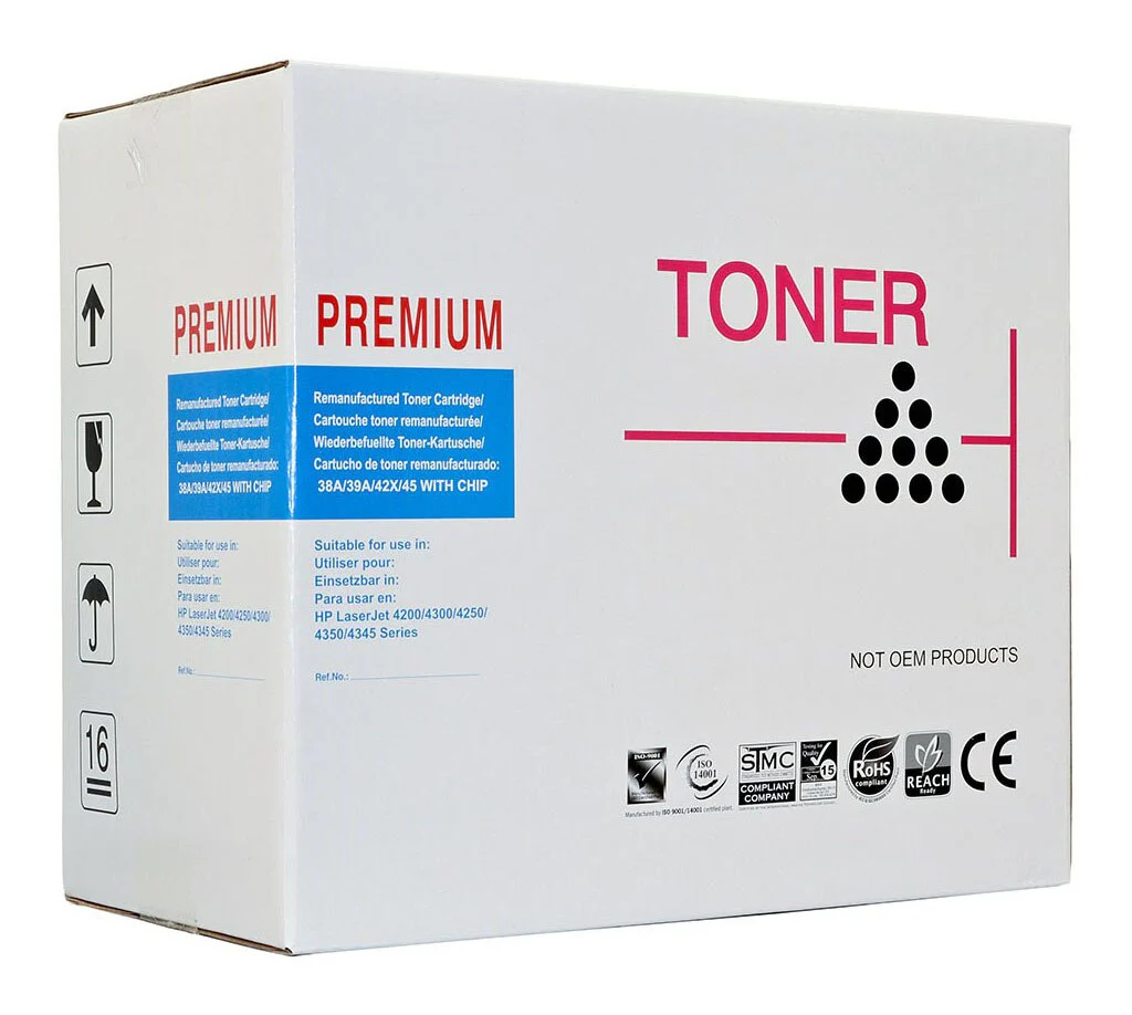Icon Compatible Hp Q5945a/ 42x/ 38a/ 39a Black Toner - Nail Gallerys