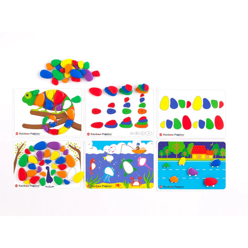 EDX Junior Rainbow Pebbles Activity Set of 36 Pieces - Nail Gallerys