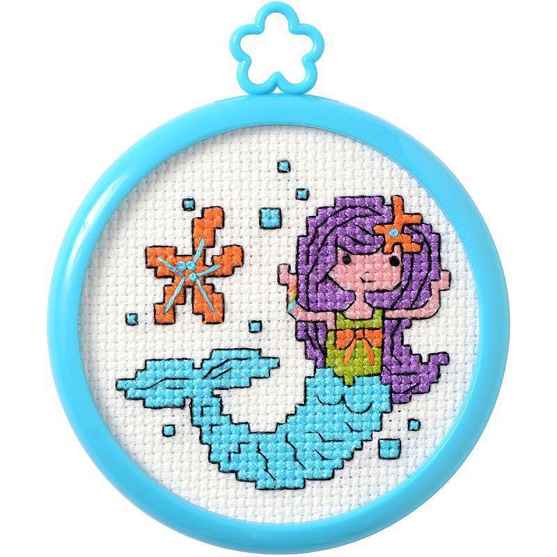 Bucilla My 1st Stitch Counted Cross Stitch Kit - Mini Mermaid - Nail Gallerys