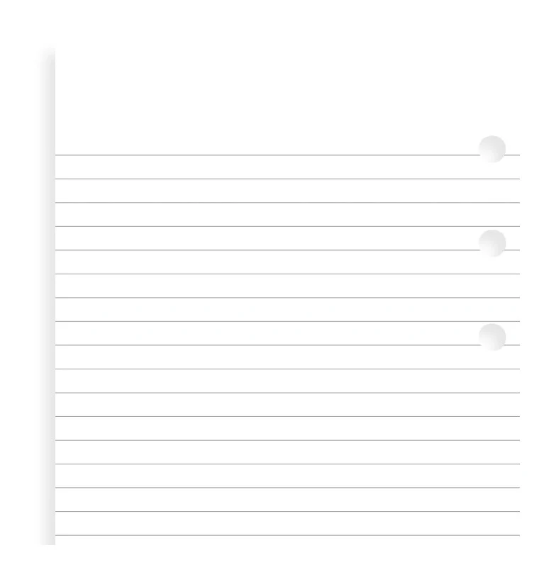 Filofax Lined Notepaper Personal Refills - Nail Gallerys