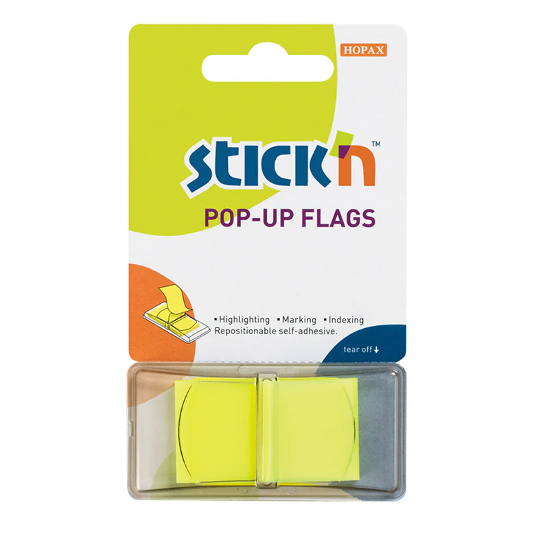 Stick'n Pop Up Flags Neon 45x25mm 50 Sheets - Nail Gallerys