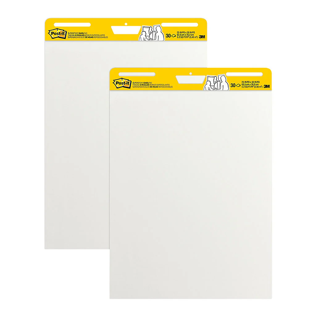 Post-it 635x762mm Super Sticky Easel Pad Pack of 2 - Nail Gallerys