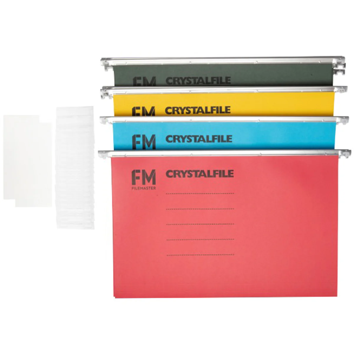 FM File Suspension Crystalfile Rainbow Foolscap Pack of 20 - Nail Gallerys