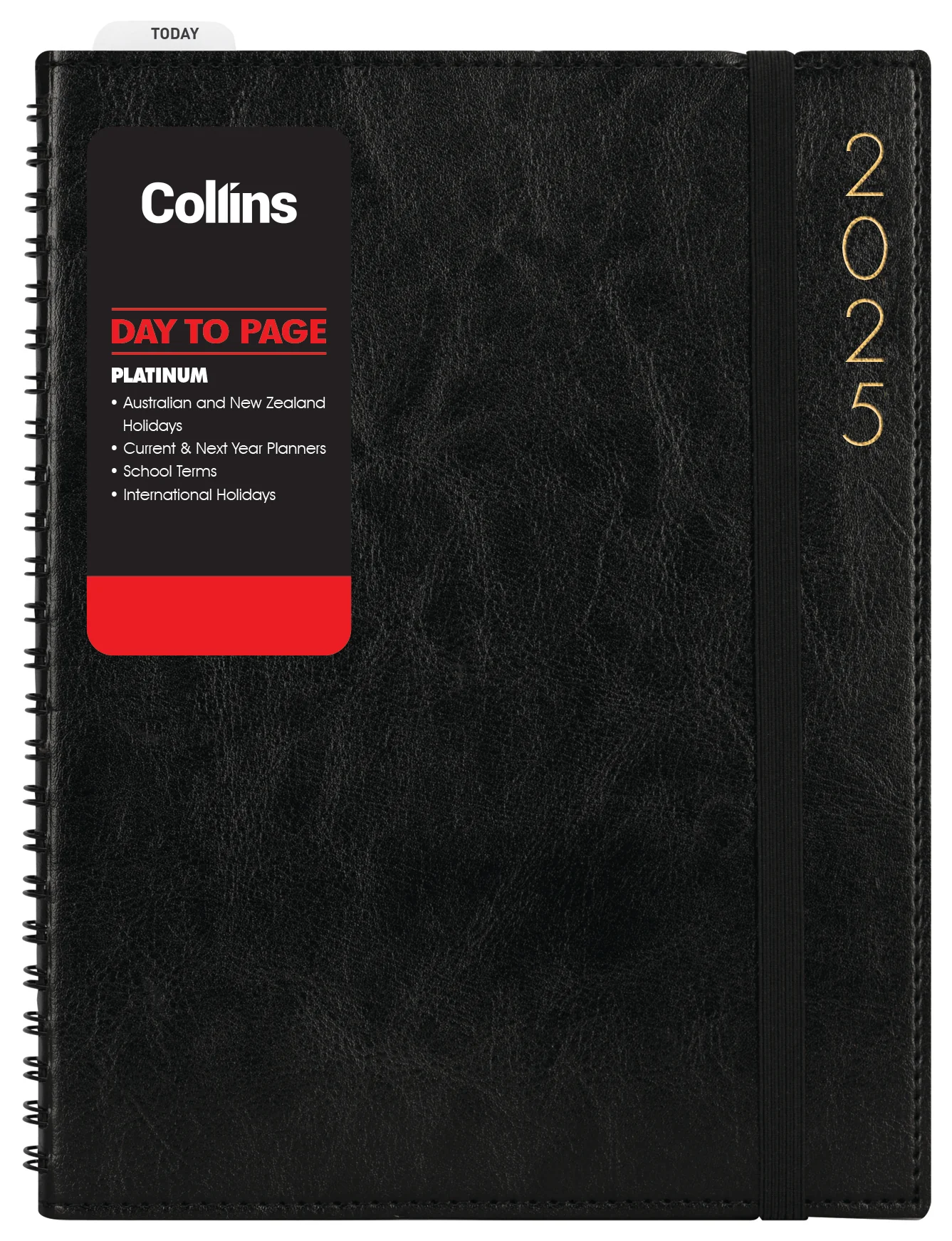 Collins Platinum A51 Day To Page Black Wiro Diary - Nail Gallerys