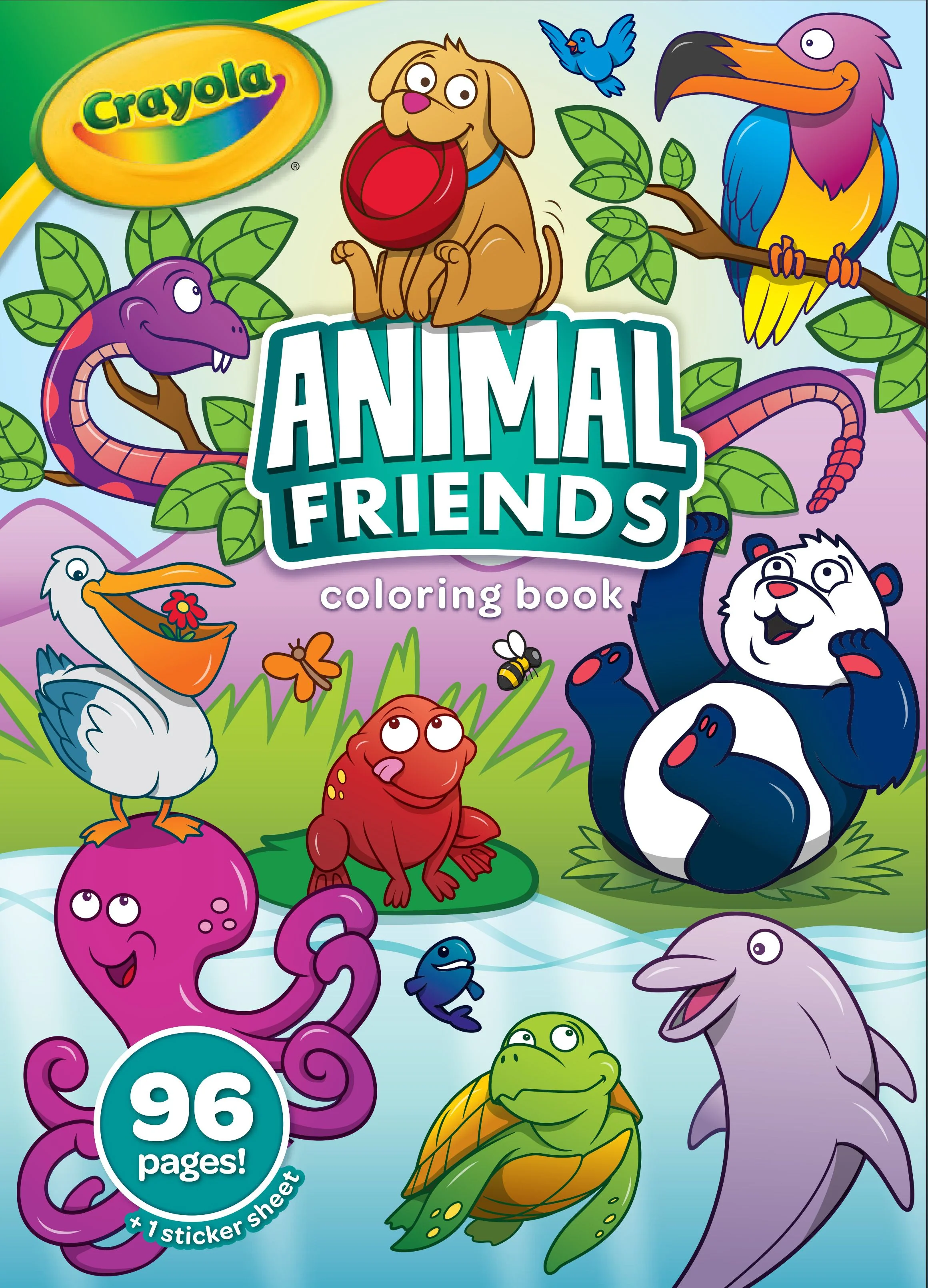 Crayola Animal Friends Colouring Book With Stickers - Nail Gallerys