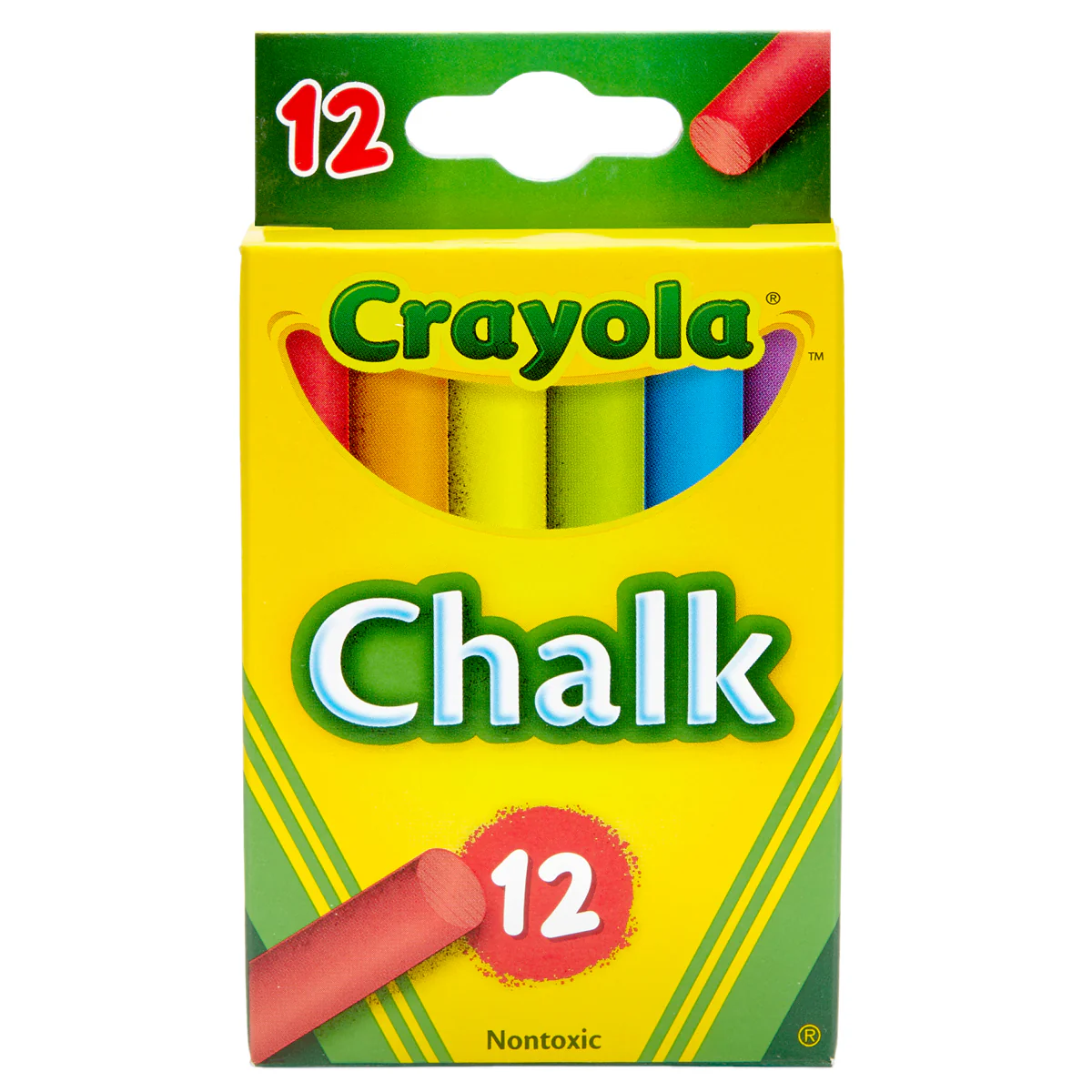 Crayola Coloured Chalk Pack of 12 - Nail Gallerys