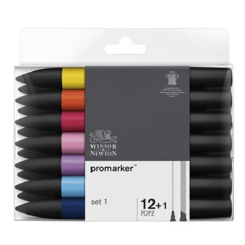 Winsor & Newton Promarker Set #1 Set Of 12 - Nail Gallerys