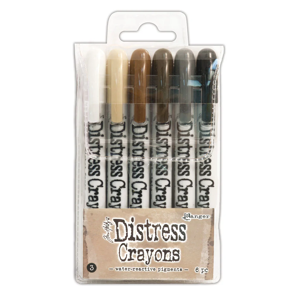 Ranger Distress Crayons Set #3 Pack of 6 - Nail Gallerys