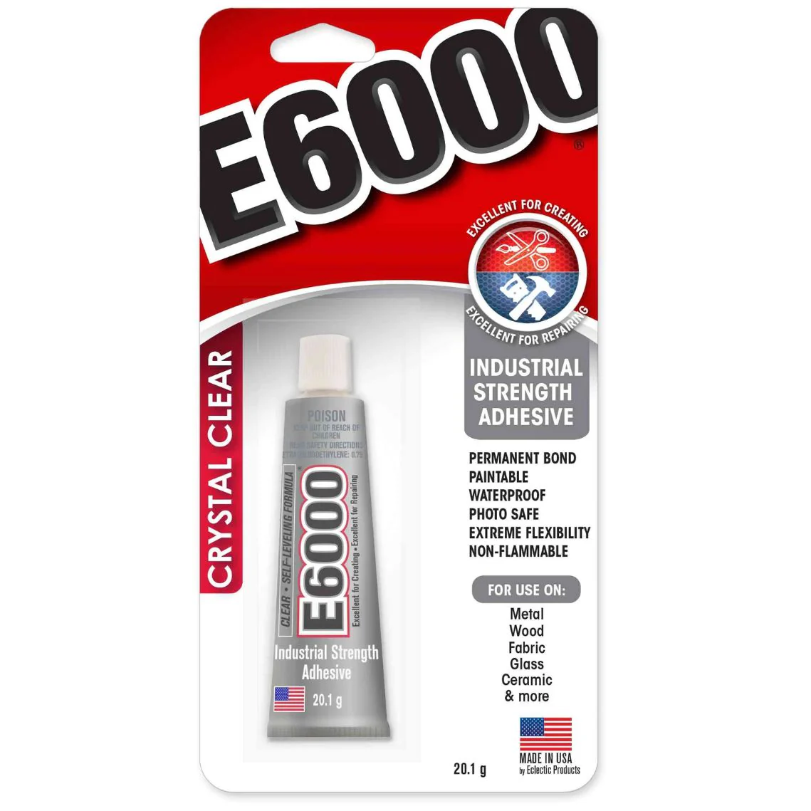 E6000 Crystal Clear Glue 14.7ML - Nail Gallerys