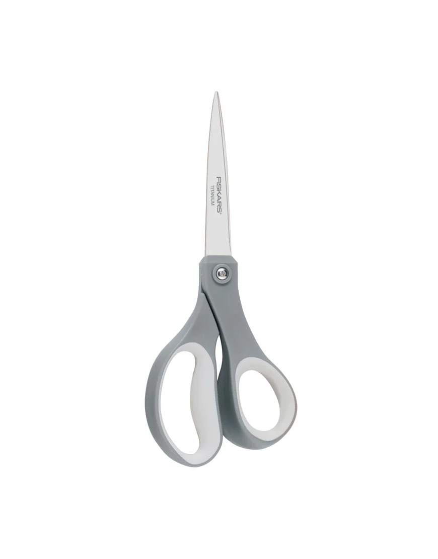 Fiskars 8 Inch Everyday Titanium Soft Grip Scissors - Nail Gallerys