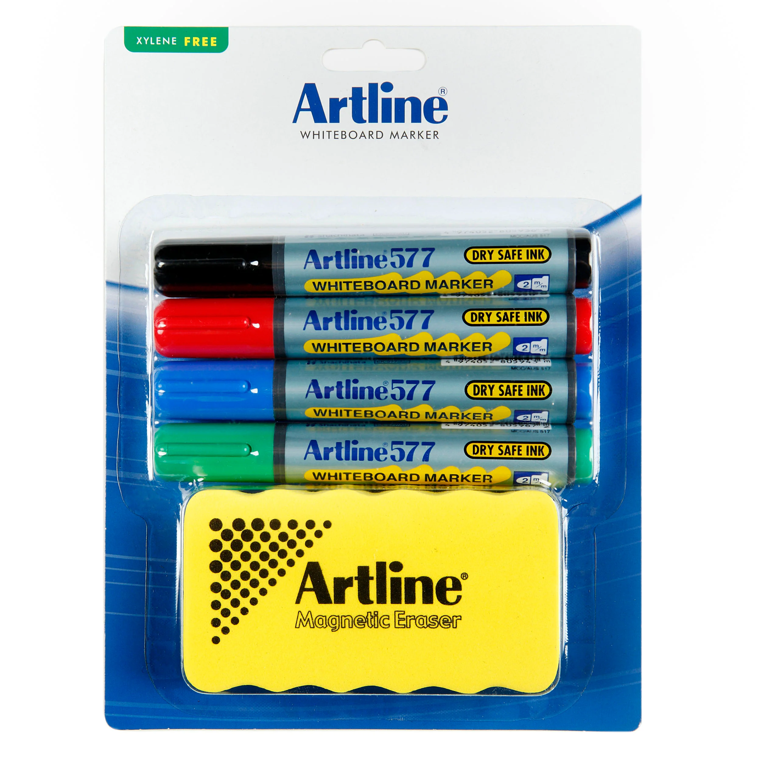 Artline 577 Whiteboard Marker Kit Magnet With Eraser - Nail Gallerys