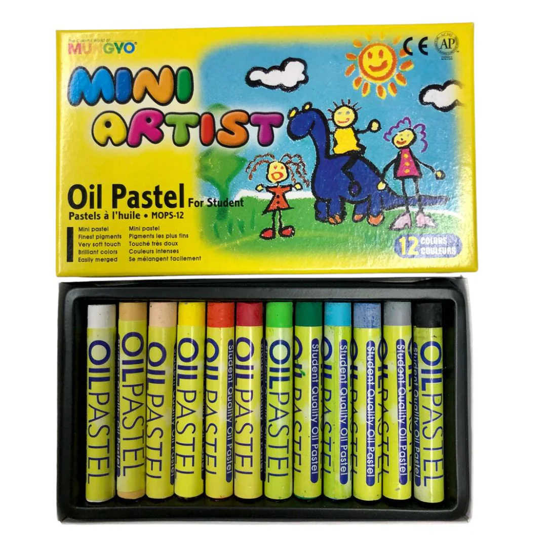 Mungyo Mini Artist Gallery Oil Pastels Set Of 12 - Nail Gallerys