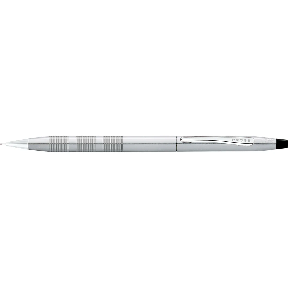 Cross Classic Century Satin Chrome with Polished Chrome Trim 0.7mm Pencil - Nail Gallerys