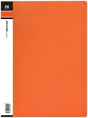 FM Display Book Vivid Burnt Orange Insert Cover 20 Poc Polypropyleneket - Nail Gallerys
