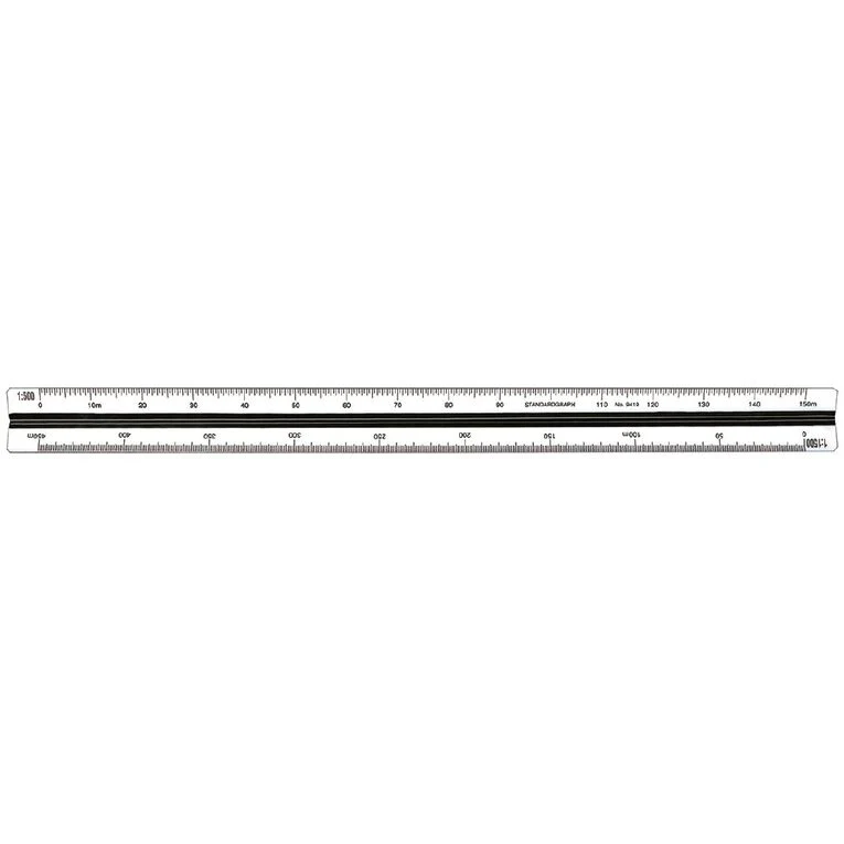 Standardgraph Tri Scale Surveying Ruler - Nail Gallerys