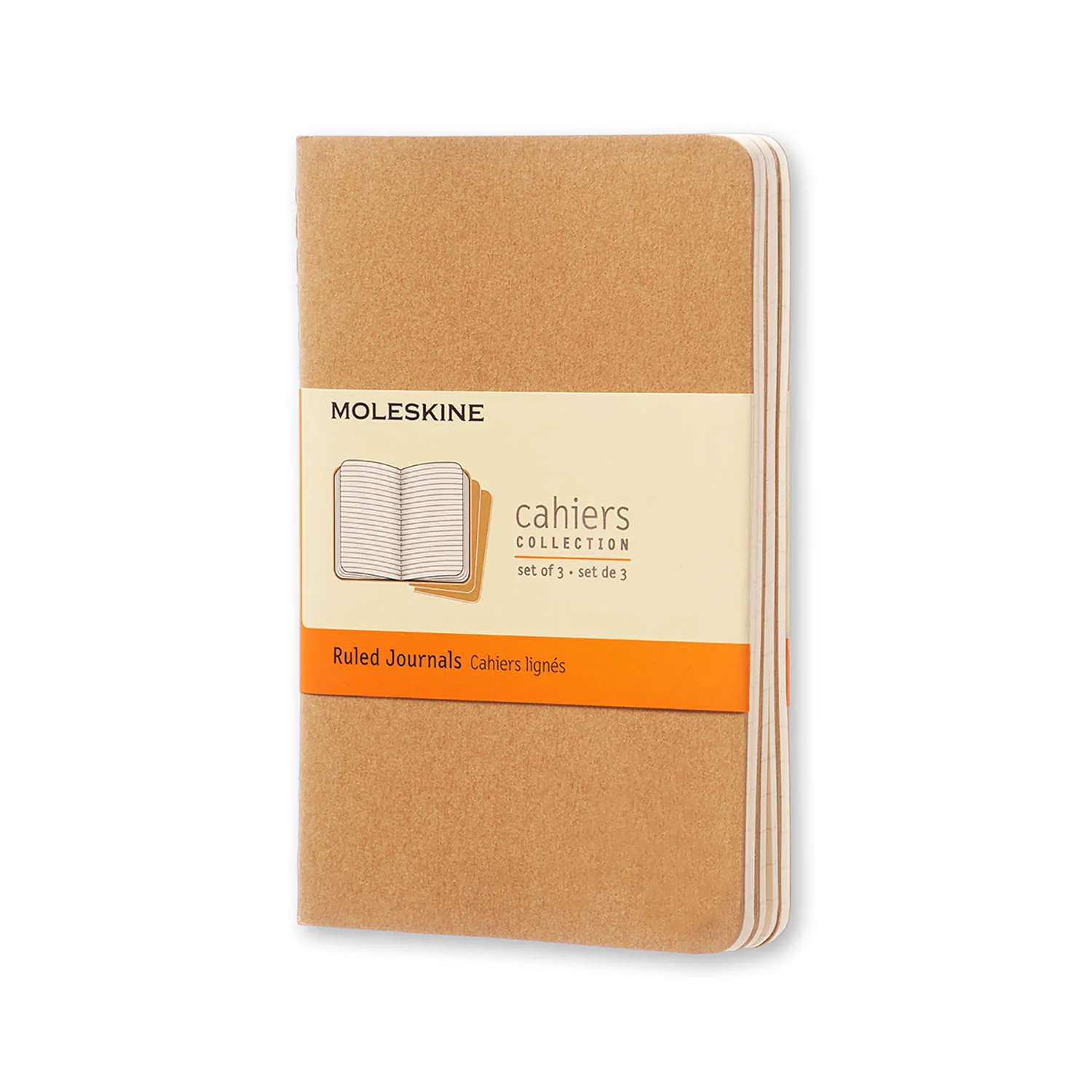 Moleskine Pocket Ruled Kraft Brown Journal - Nail Gallerys
